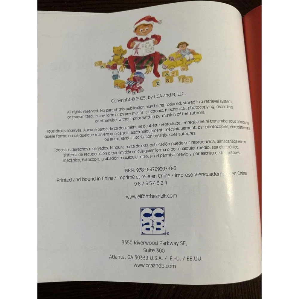 Elf on the Shelf Book Only A Christmas Tradition Hardcover by Aebersold‎ & Bell